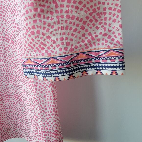 foxcroft for appleseeds Tunic top womens size 14 wrinkle-free popover 3/4 sleeve - Picture 6 of 8